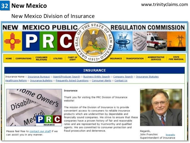 State Insurance Departments List