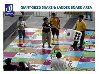 GIANT-SIZED SNAKE & LADDER BOARD AREAGIANT-SIZED SNAKE & LADDER BOARD AREA
 