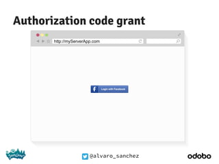 @alvaro_sanchez
Authorization code grant
http://myServerApp.com
 