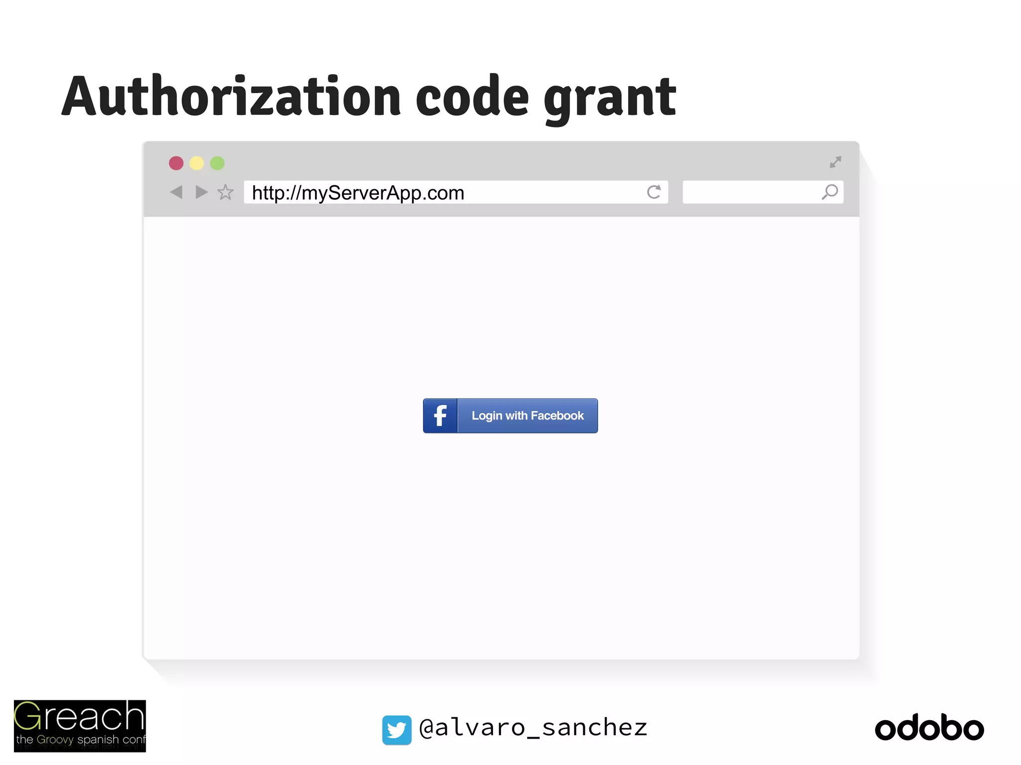 @alvaro_sanchez
Authorization code grant
http://myServerApp.com
 