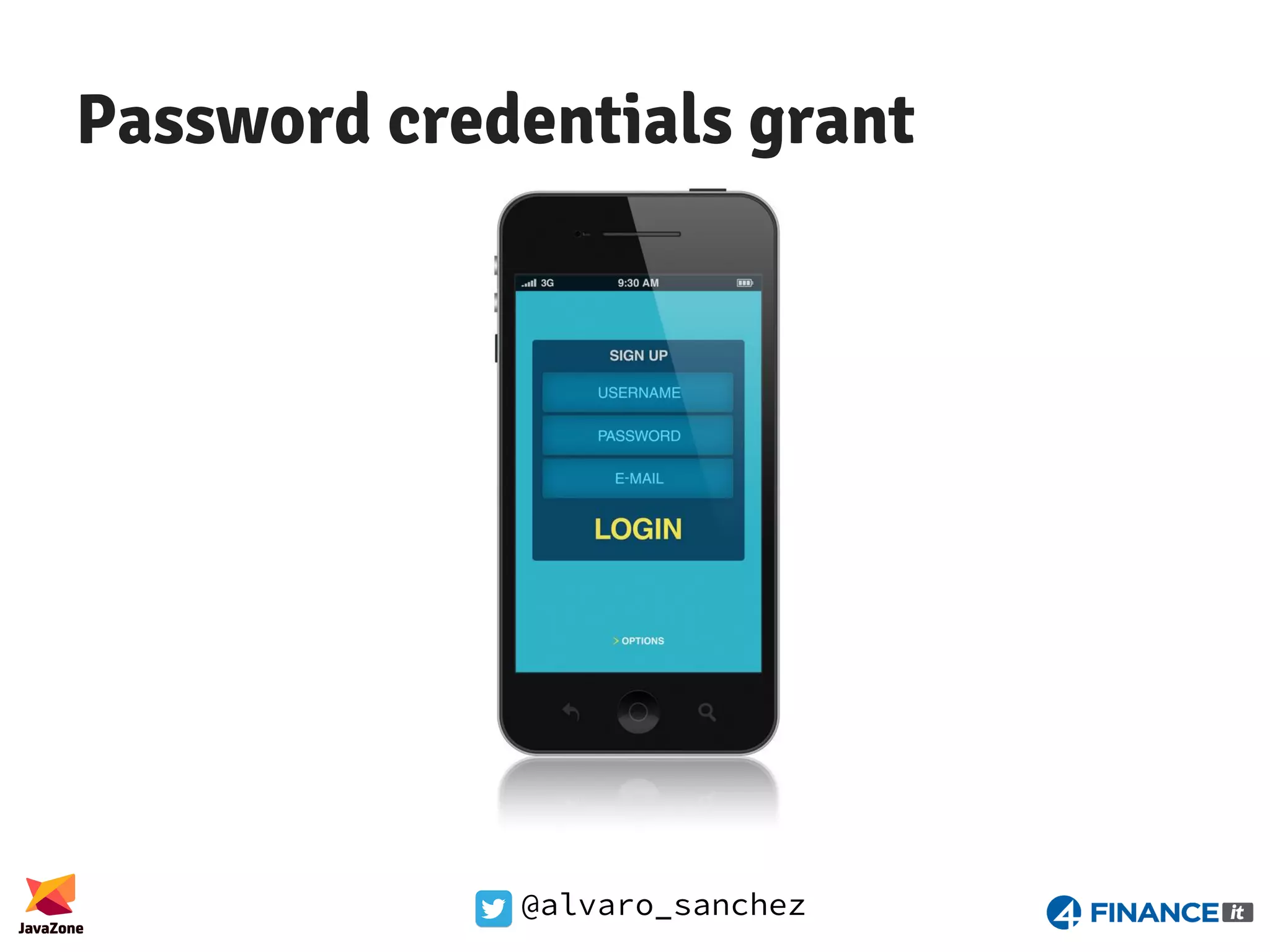 @alvaro_sanchez Password credentials grant 
