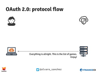 @alvaro_sanchez
OAuth 2.0: protocol flow
Everything is allright. This is the list of games.
Enjoy!
 