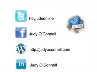 heyjudeonline


Judy O’Connell


http://judyoconnell.com


Judy O’Connell
 