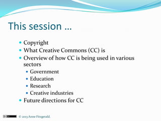 Getting a grip on Creative Commons Licences: Creative Commons Workshop,  State Library of New South Wales,