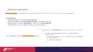 INSIRA A TECNOLOGIA MICROSOFT
AQUI
Manejo de parámetros
 