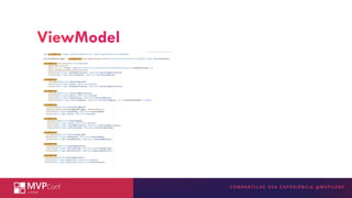 INSIRA A TECNOLOGIA MICROSOFT
AQUI
ViewModel
 