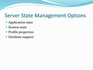 State Management Database State management | PPTX