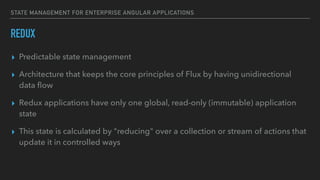 State management for enterprise angular applications | PDF