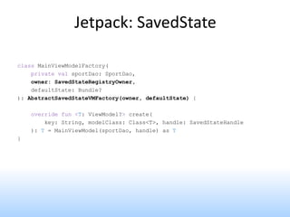 State management in android applications | PDF