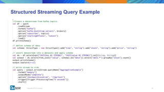 00Copyright 2018 © Qubole
Structured Streaming Query Example
 
