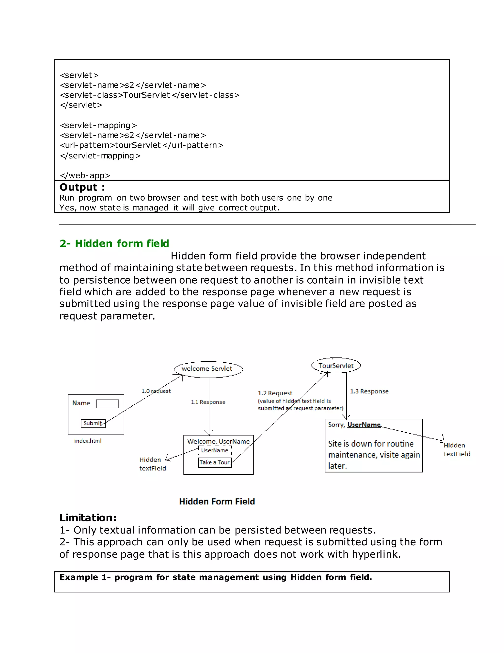 State management servlet | DOCX