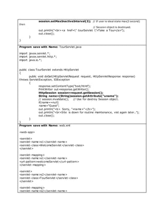 State management servlet | DOCX