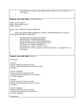 servertutorialplus src main java nl martenm... State management servlet | DOCX