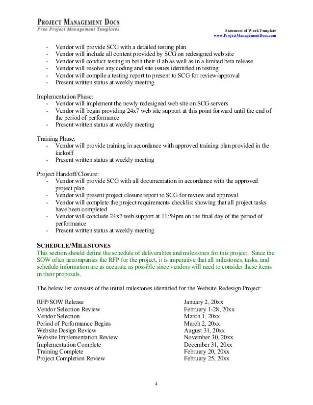 statement of work