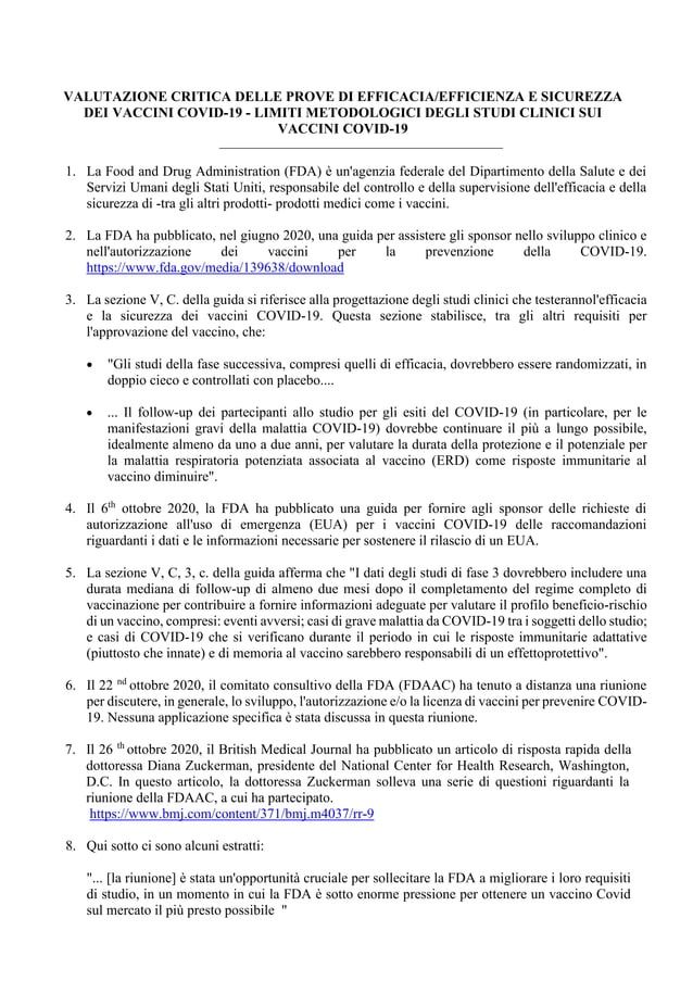 Statement Pedro Morago Traduzione italiano