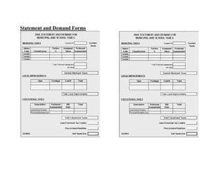 Statement and Demand Forms
 
