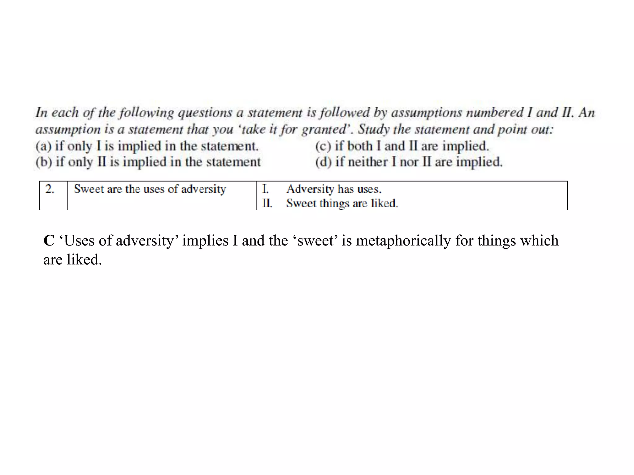 This Statement Is Based On The Assumption That Statement & assumptions | PPT