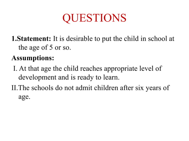 This Statement Is Based On The Assumption That STATEMENT& ASSUMPTIONS.pptx