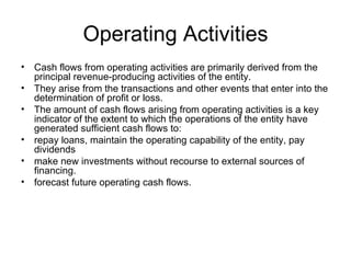 Statement of cashflows ias 7 | PPT