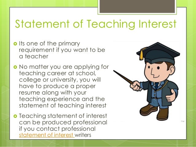 statement of interest