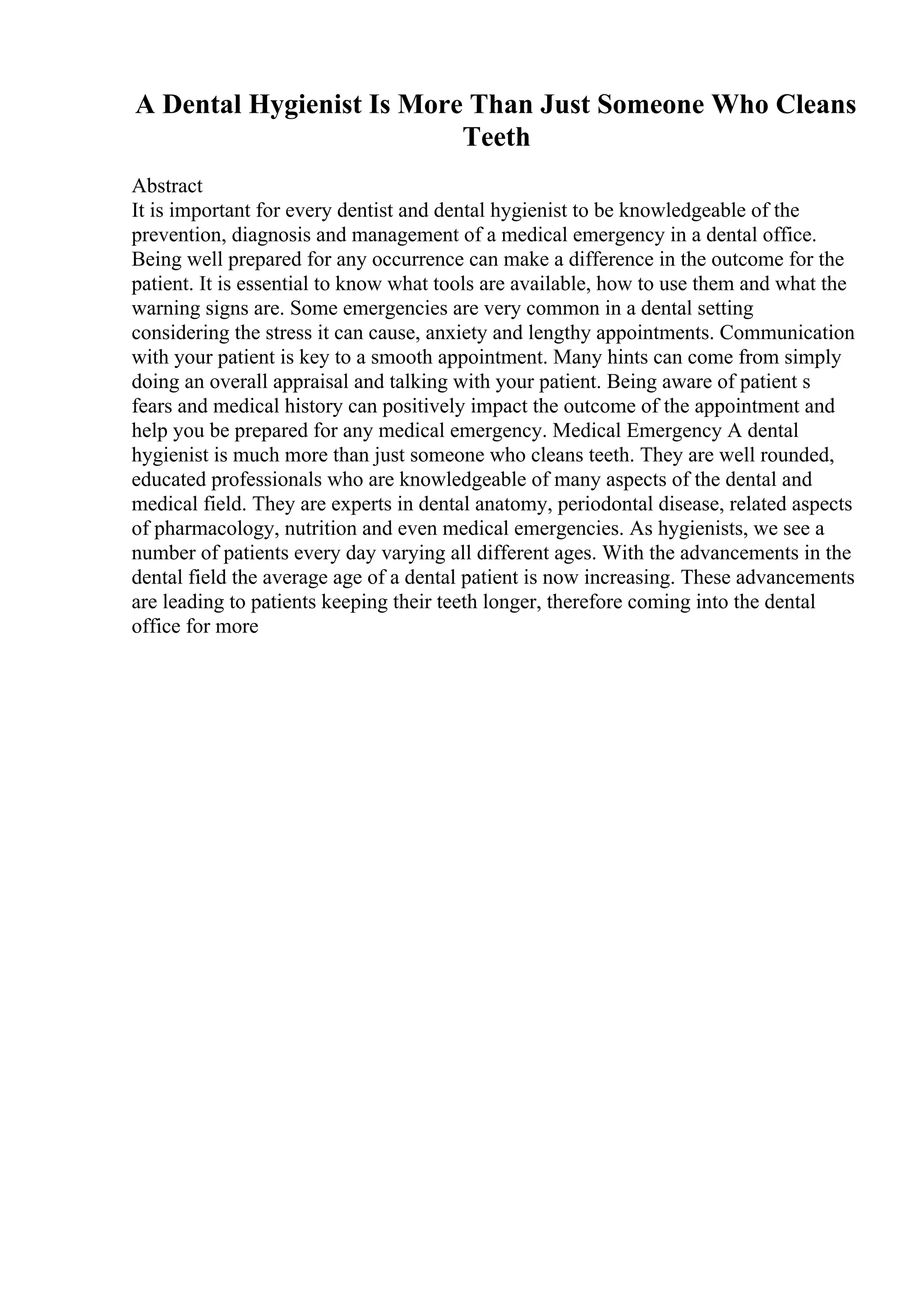 Statement Of Purpose Essay Examples | PDF | Dental Health | Diseases ...