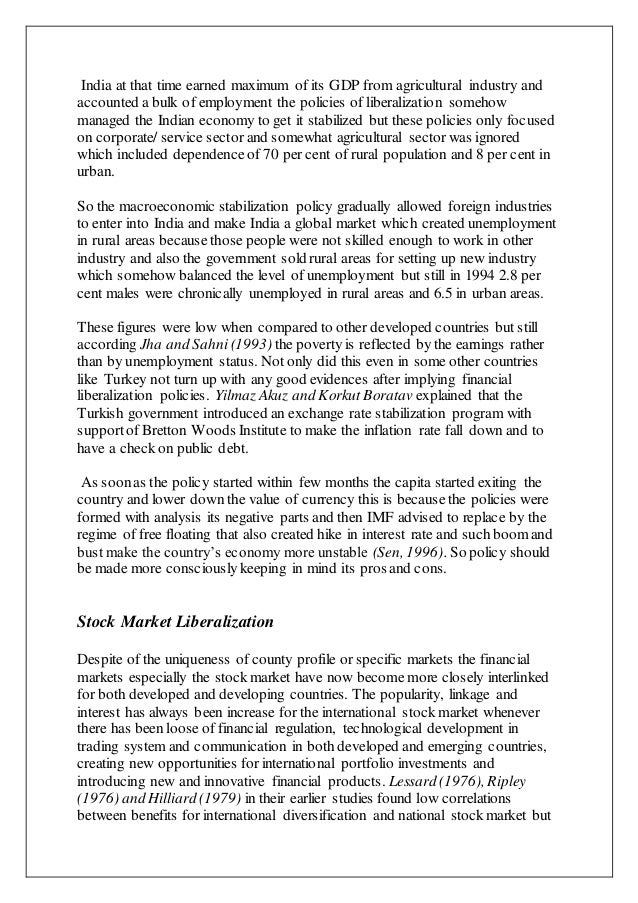 financial liberalization The meaning of financial liberalisation on mr online | the term financial liberalisation is used to cover a whole set of measures, such as the autonomy of the central bank from the government the complete freedom of finance to move into and out of the economy, which implies the full convertibility of. financial liberalization The meaning of financial liberalisation on mr online | the term financial liberalisation is used to cover a whole set of measures, such as the autonomy of the central bank from the government the complete freedom of finance to move into and out of the economy, which implies the full convertibility of.
