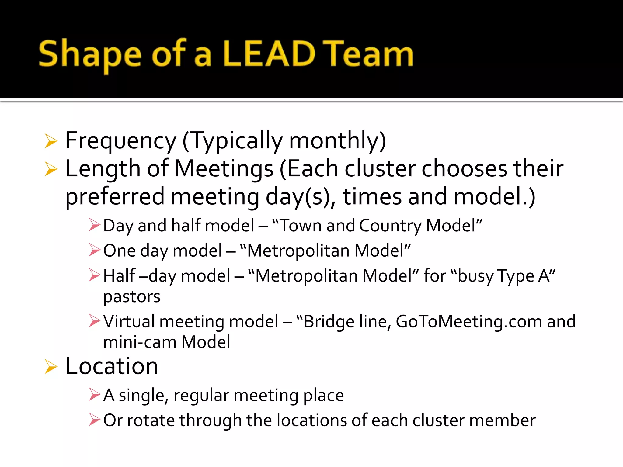 Re-Planted ChurchesProcedures:Printed materials