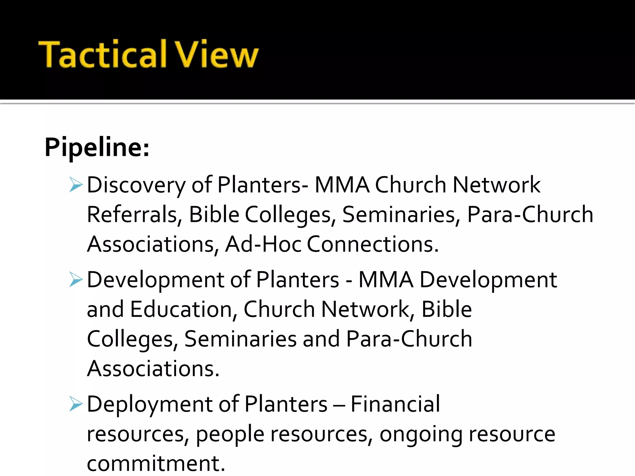 Development of Protocols