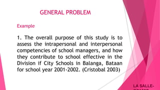 Statement of the Problem | PPT