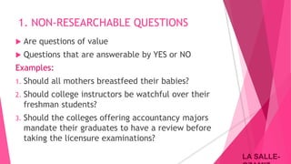 Statement of the Problem | PPT