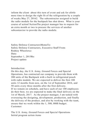 Statement of Work (SOW) and Work Breakdown Str.docx
