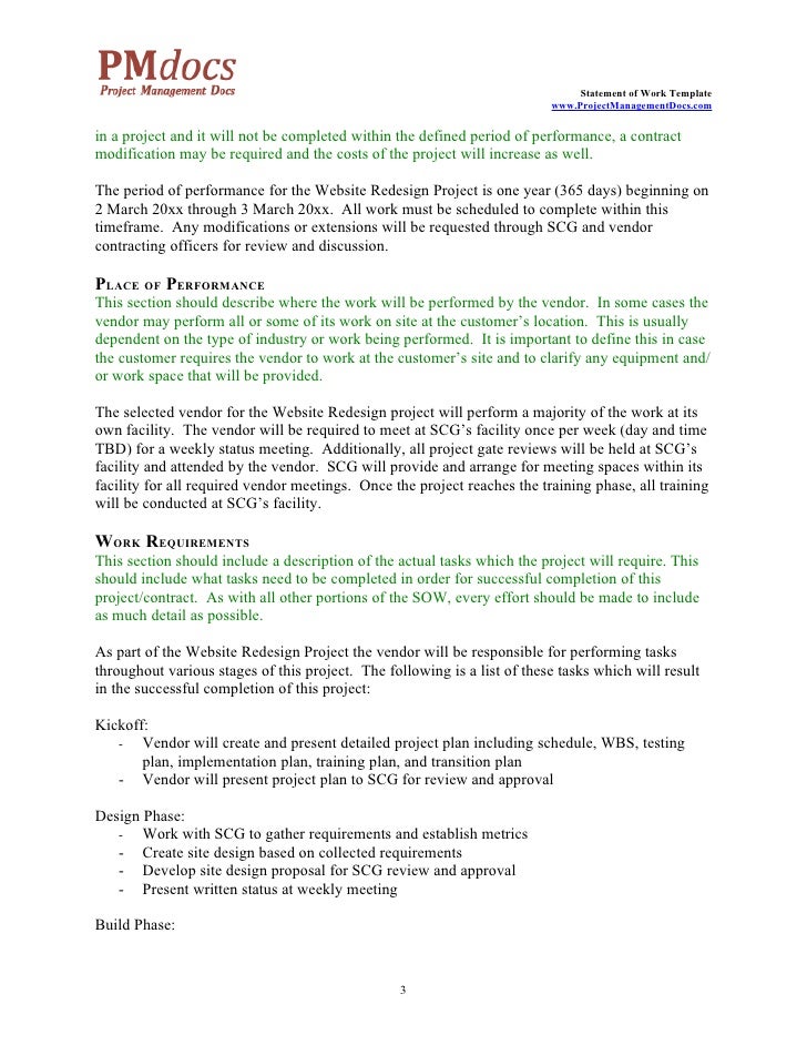 ink statement of work template