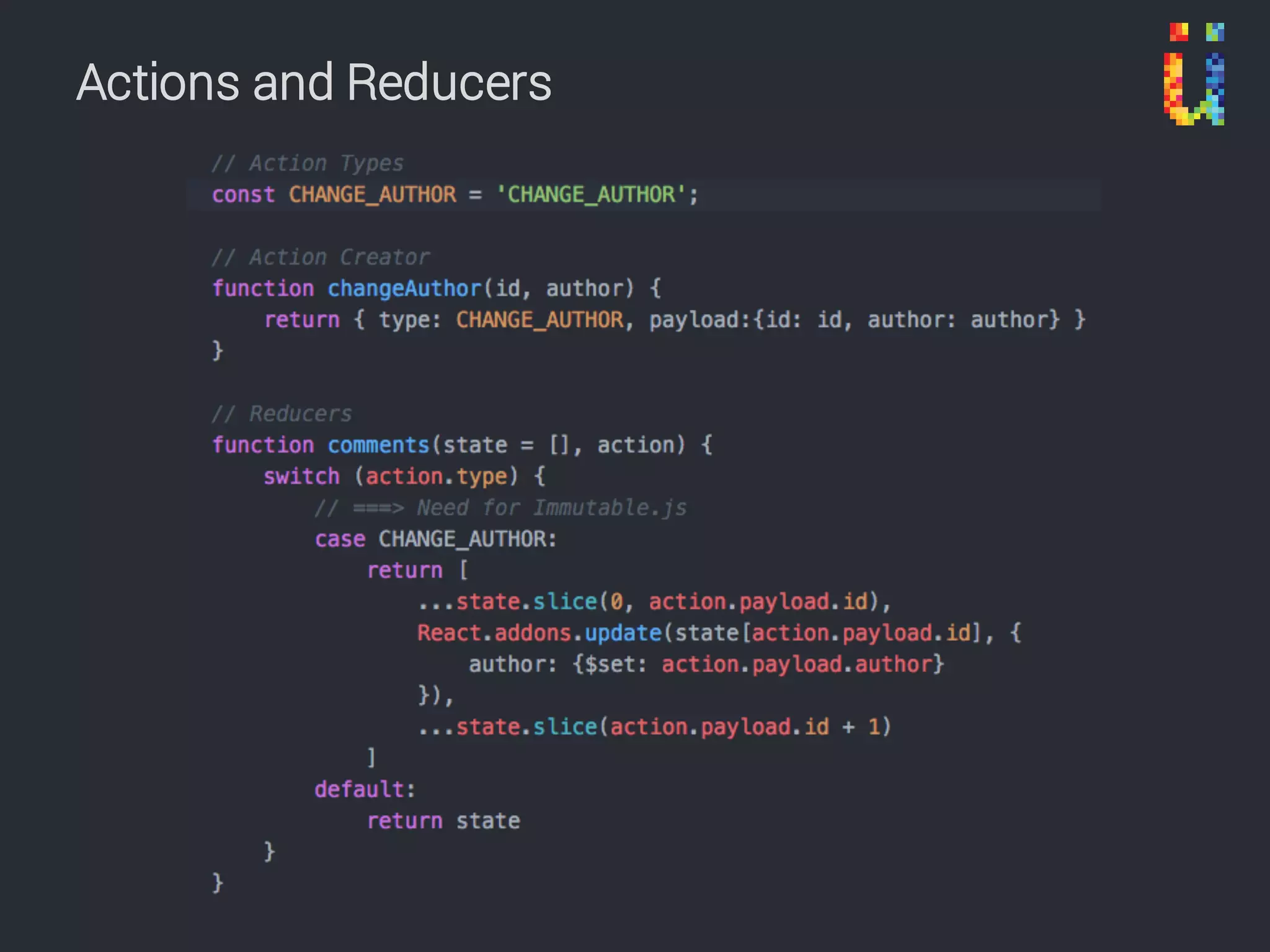 Example App
Redux	Developer	Tools
 
