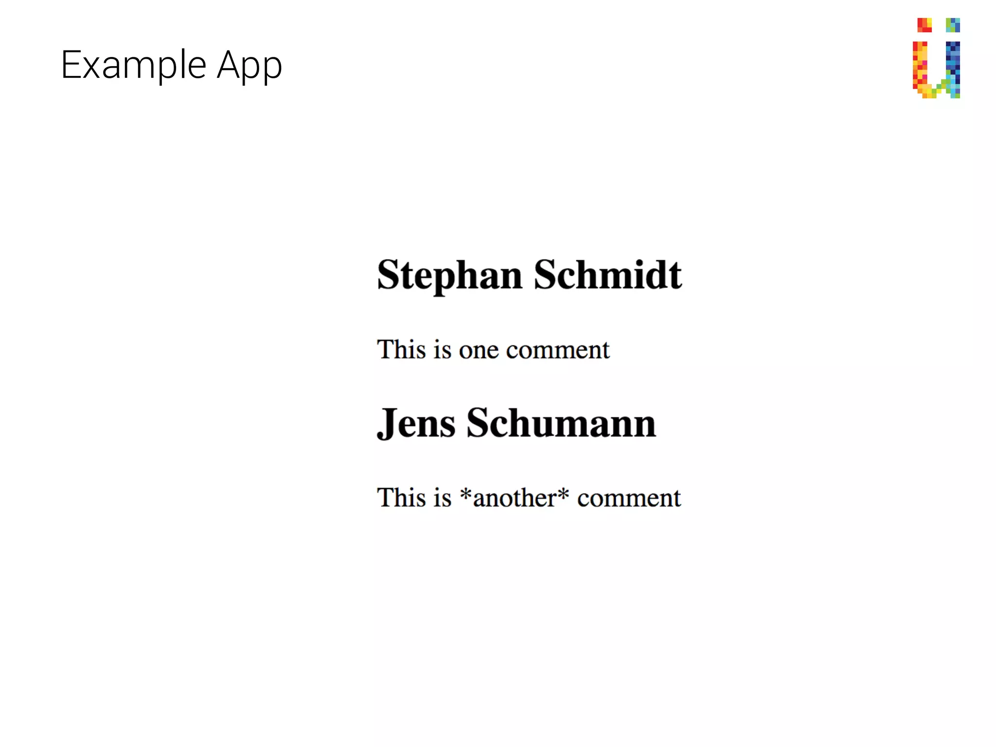 Example App
 