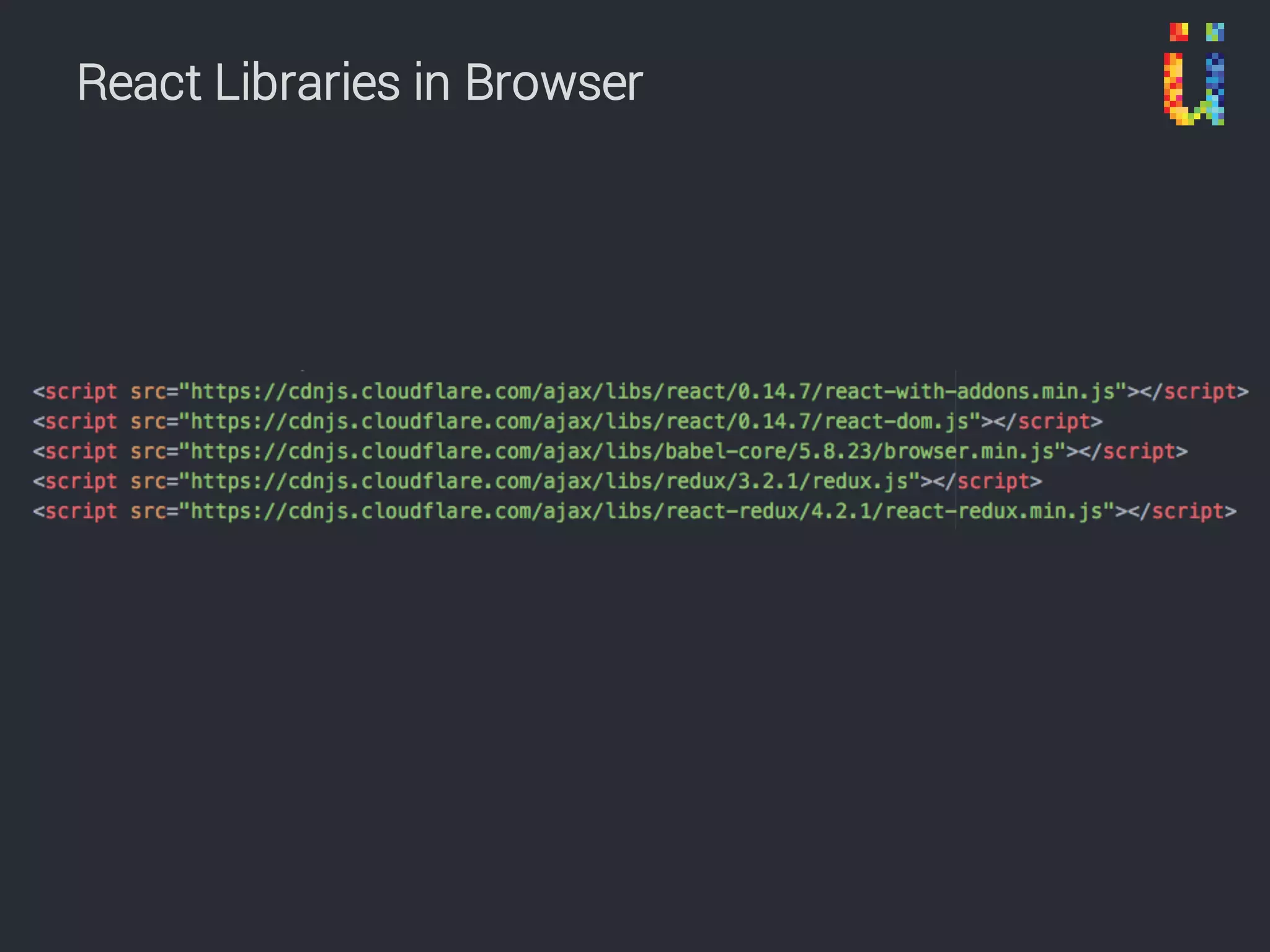 React Libraries in Browser Without Build Tools
 