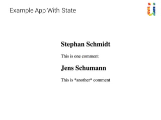 Example App With State
 