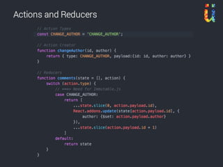 Example App
Redux	Developer	Tools
 