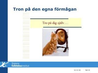 Tron på den egna förmågan 11-11-16 Sid  