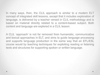 CLIL State of Art Report by Hands On CLIL | PPTX