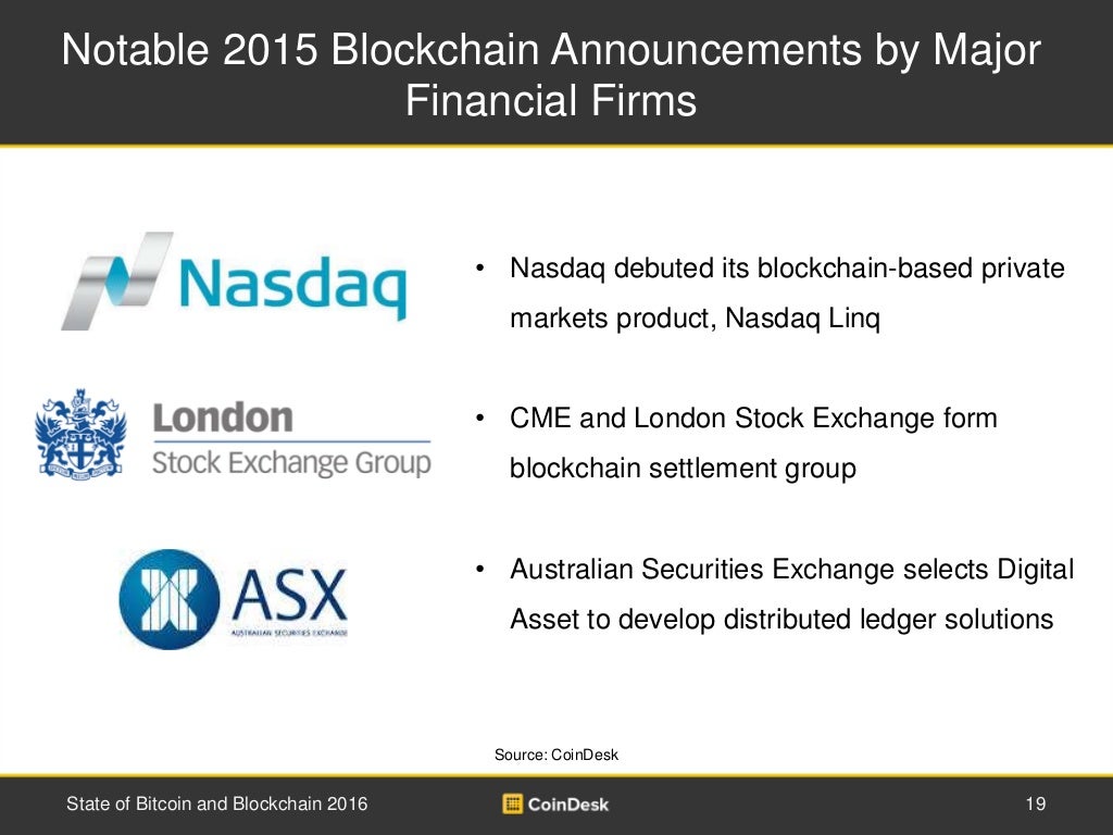 Notable 2015 Blockch