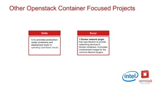 State of Containers in Openstack | PPT