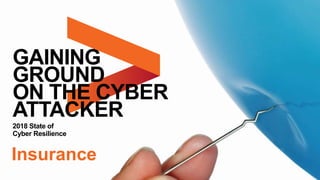 2018 State of
Cyber Resilience
GAINING
GROUND
ON THE CYBER
ATTACKER
Insurance
 