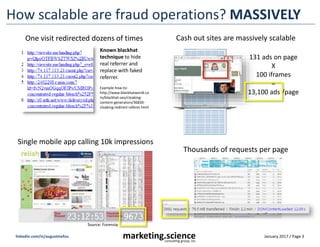 January 2017 / Page 3marketing.scienceconsulting group, inc.
linkedin.com/in/augustinefou
How scalable are fraud operation...