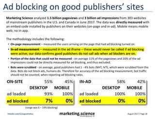 August 2017 / Page 18marketing.scienceconsulting group, inc.
linkedin.com/in/augustinefou
60¢ / $1 goes towards “working media”
“When buying programmatic exchanges, for every $1 only
57 – 63 cents goes towards working digital media.”
“mark up”
“working media”
“working media”
“mark up”
 