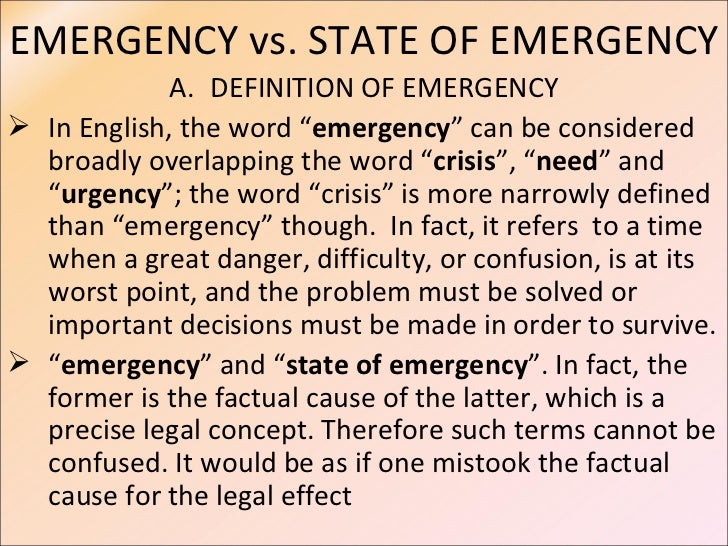 pic State Of Emergency Meaning contemporary constitutions p tonini