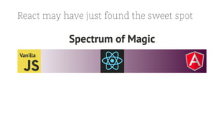 React may have just found the sweet spot
 