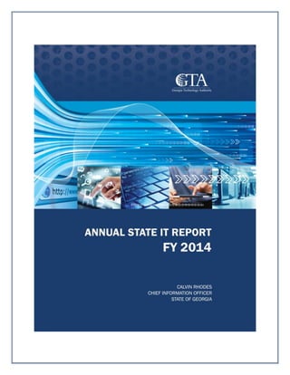 State of georgia annual state it report 2014 | PDF State of georgia annual state it report 2014 | PDF