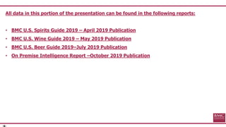 -6-
All data in this portion of the presentation can be found in the following reports:
• BMC U.S. Spirits Guide 2019 – Ap...