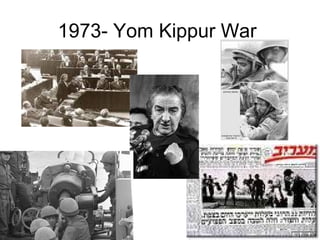 1973- Yom Kippur War
 
