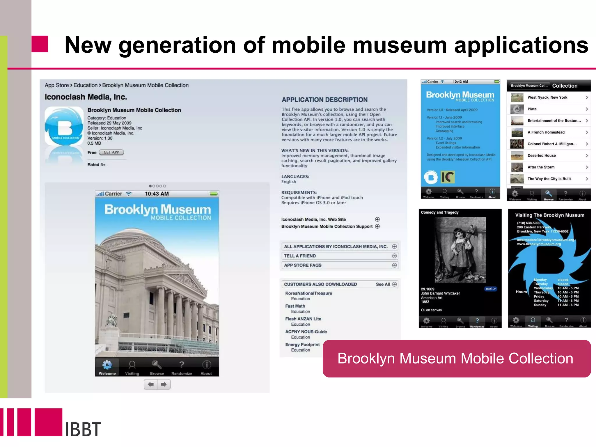New generation of mobile museum applications Brooklyn Museum Mobile Collection 